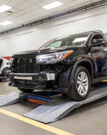 Toyota on vehicle lift | Newbold Toyota in O Fallon IL