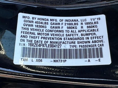 2020 Honda Insight Touring
