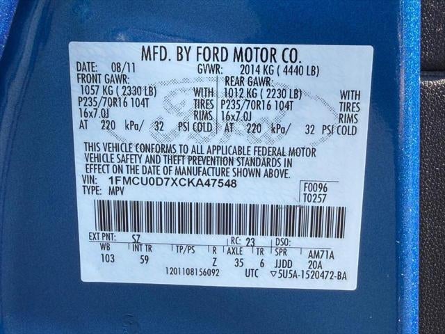 2012 Ford Escape XLT