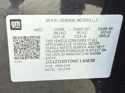 2022 Chevrolet Malibu RS