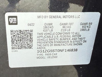 2022 Chevrolet Malibu RS