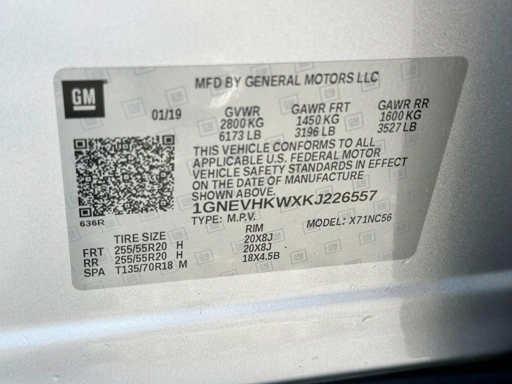2019 Chevrolet Traverse 3LT