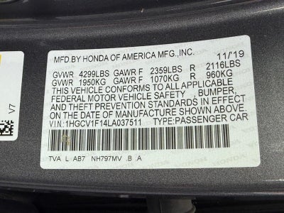 2020 Honda Accord LX