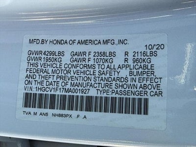 2021 Honda Accord LX