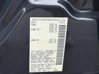 2022 Nissan Altima 2.5 SV