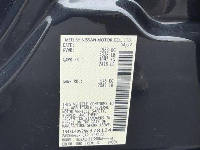2022 Nissan Altima 2.5 SV