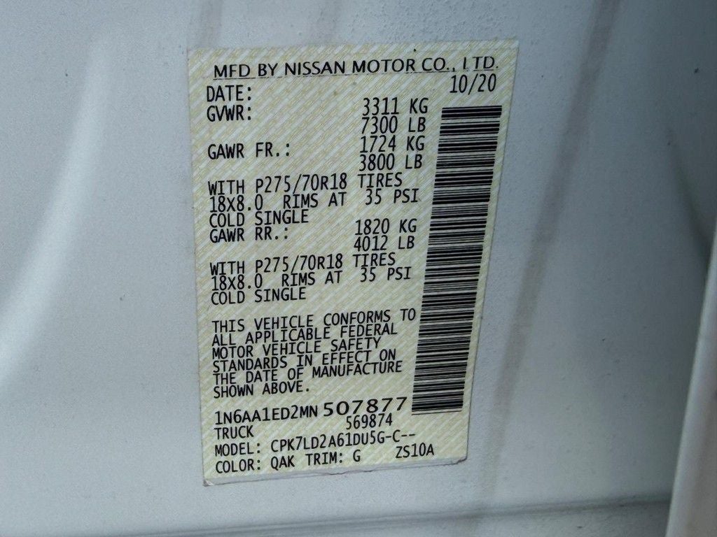 2021 Nissan Titan PRO-4X