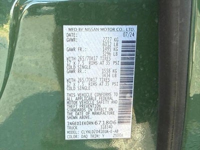 2024 Nissan Frontier PRO-4X