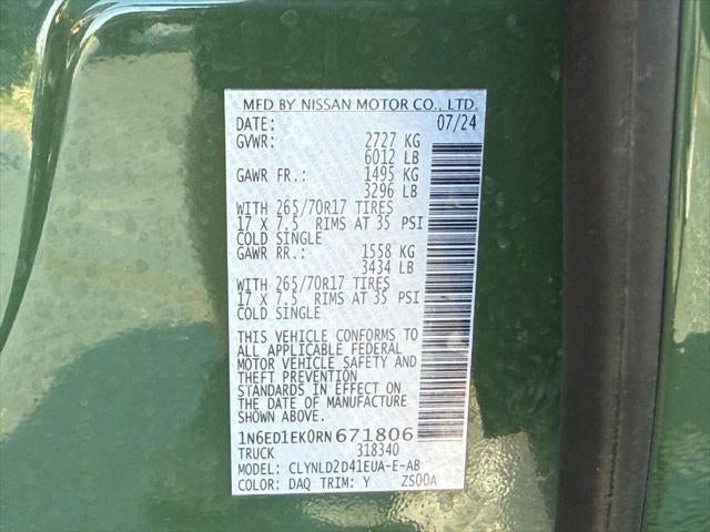 2024 Nissan Frontier PRO-4X