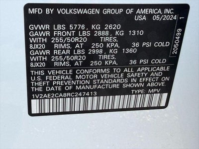 2024 Volkswagen Atlas Cross Sport 2.0T SEL R-Line
