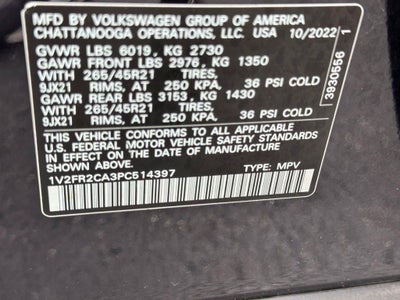 2023 Volkswagen Atlas 3.6L V6 SEL Premium R-Line