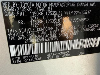 2015 Toyota RAV4 XLE