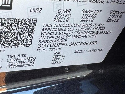 2022 GMC Sierra 1500 AT4X