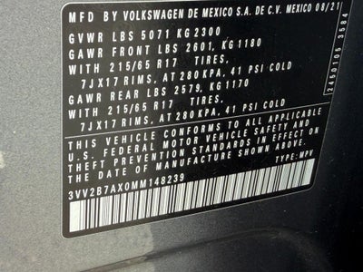 2021 Volkswagen Tiguan 2.0T SE