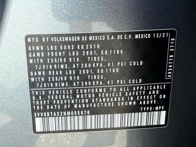 2022 Volkswagen Tiguan 2.0T SE R-Line Black