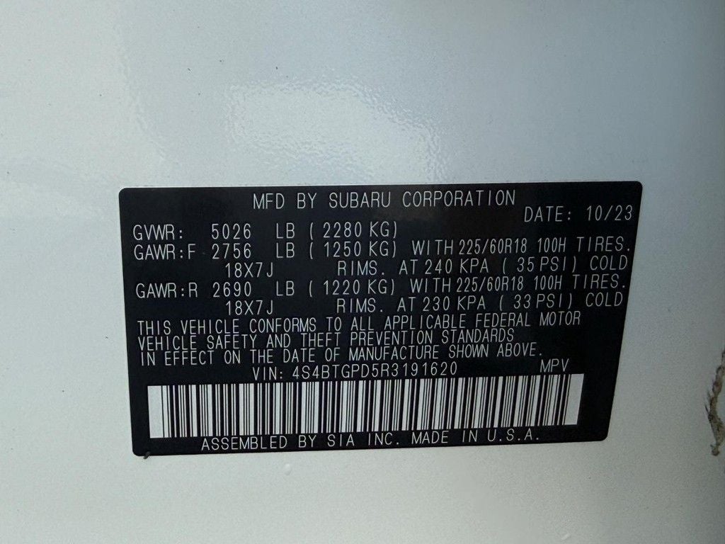 2024 Subaru Outback Touring XT