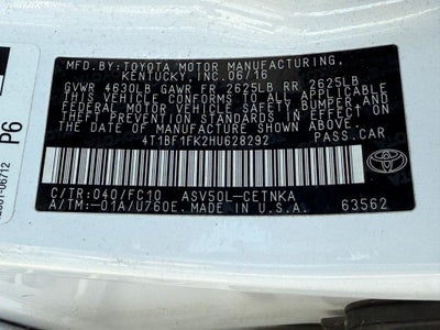 2017 Toyota Camry LE