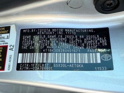 2011 Toyota Avalon Base