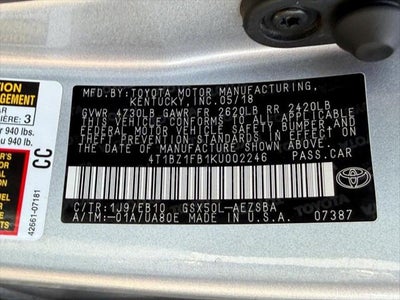 2019 Toyota Avalon Touring