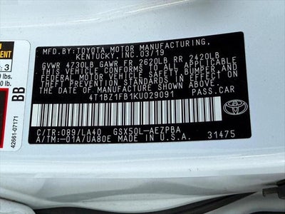 2019 Toyota Avalon Limited