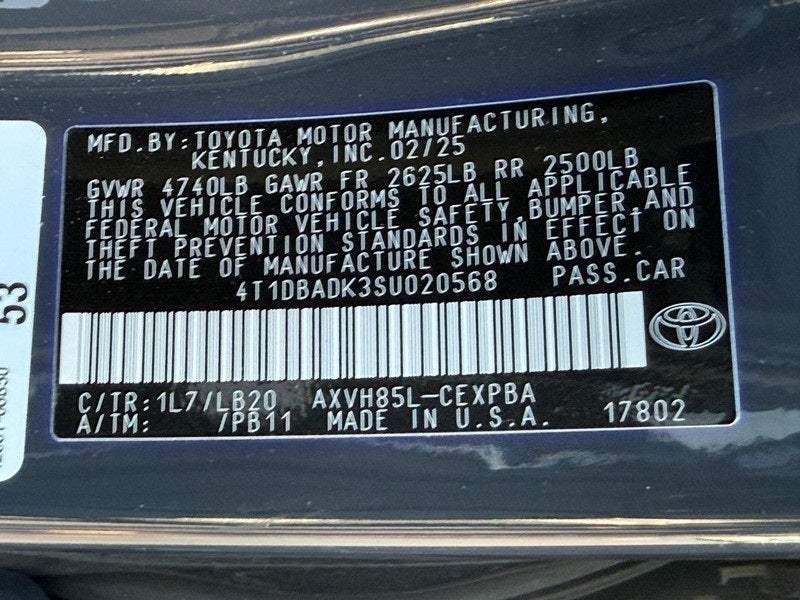 2025 Toyota Camry XSE