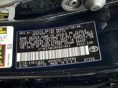 2024 Toyota Camry Hybrid XSE