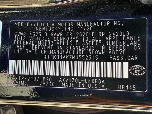 2021 Toyota Camry Hybrid XSE