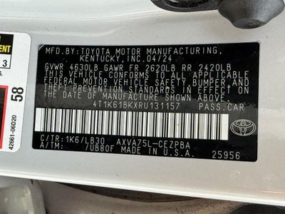 2024 Toyota Camry XSE