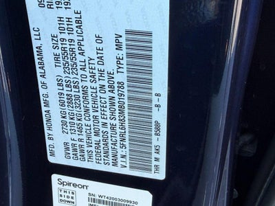 2021 Honda Odyssey Touring