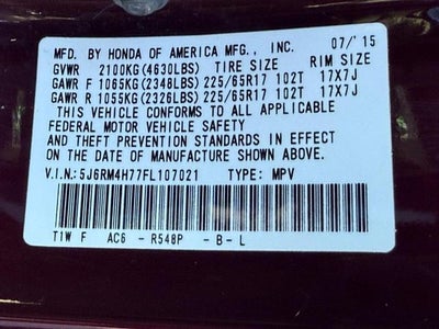 2015 Honda CR-V EX-L