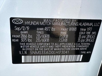 2020 Hyundai Santa Fe SEL