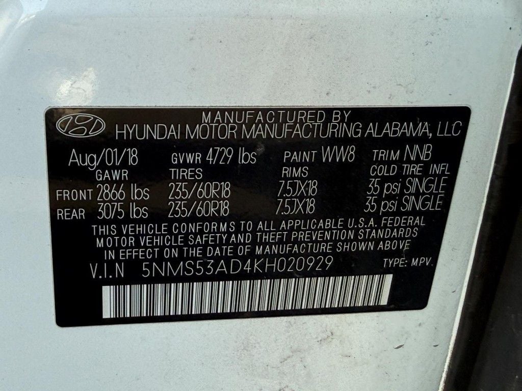 2019 Hyundai Santa Fe Ultimate