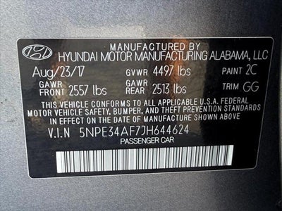 2018 Hyundai Sonata SEL