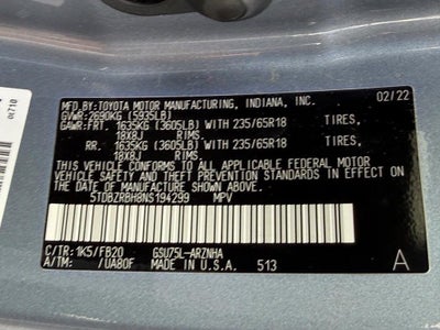 2022 Toyota Highlander LE