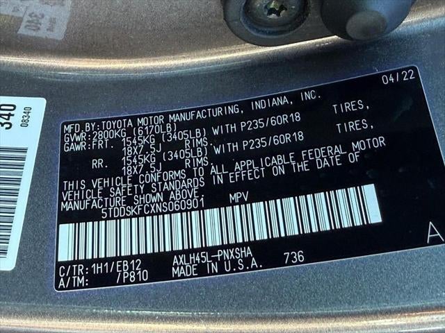 2022 Toyota Sienna XSE 7 Passenger