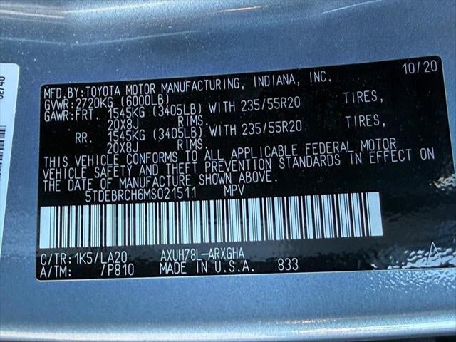 2021 Toyota Highlander Hybrid Platinum