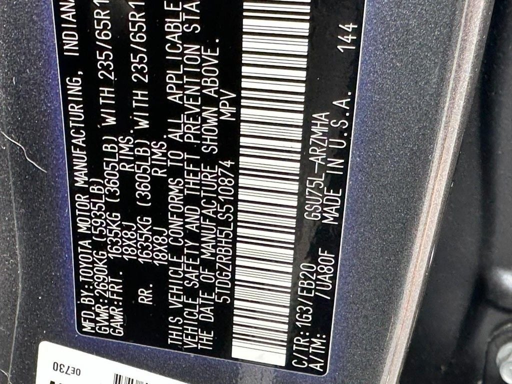 2020 Toyota Highlander XLE