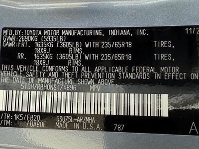 2022 Toyota Highlander XLE