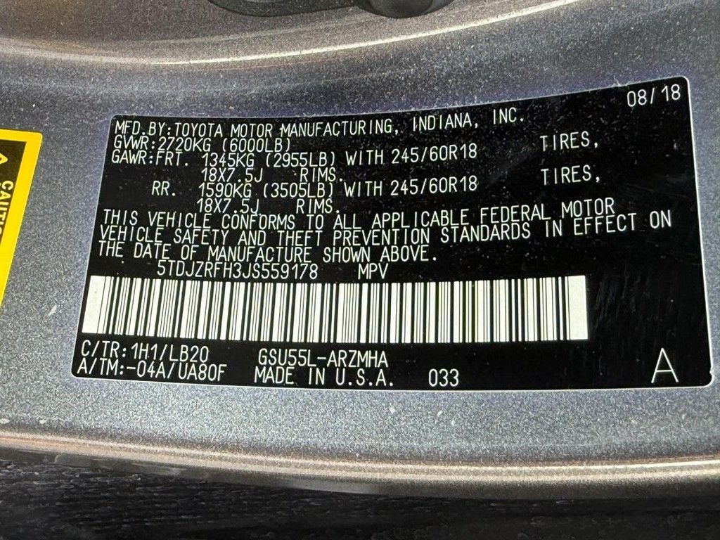 2018 Toyota Highlander XLE