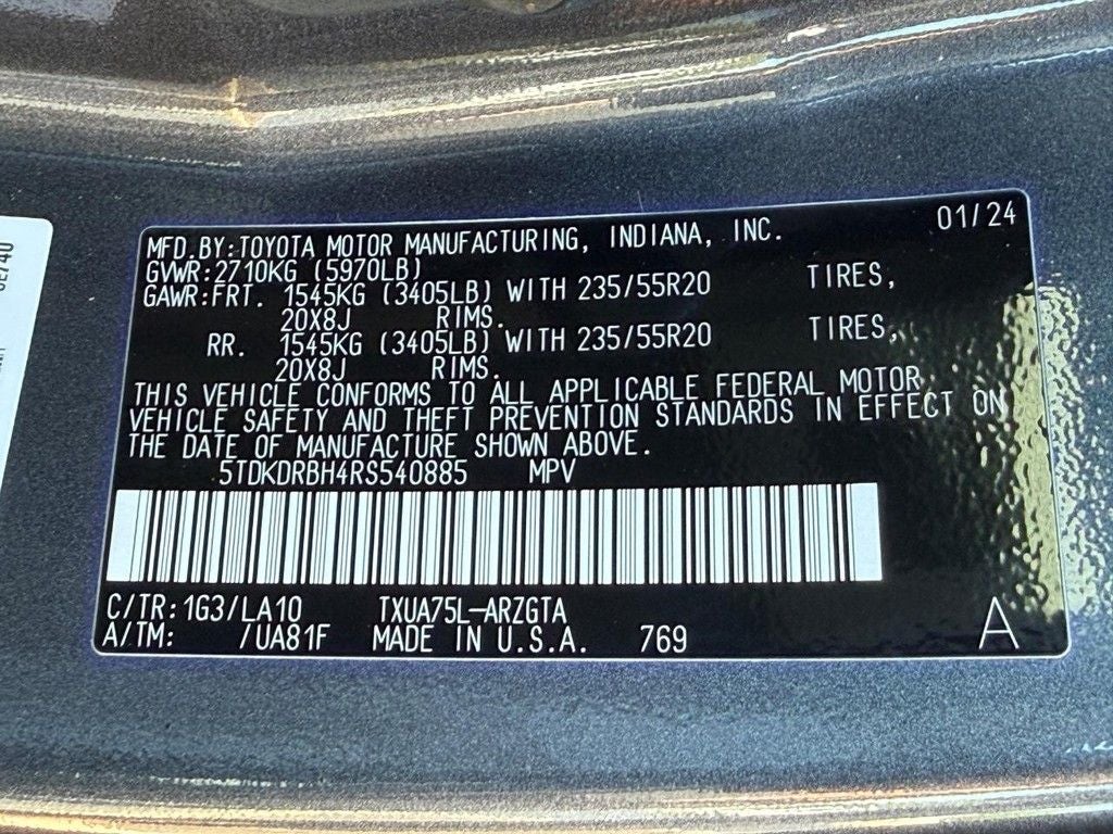 2024 Toyota Highlander Platinum