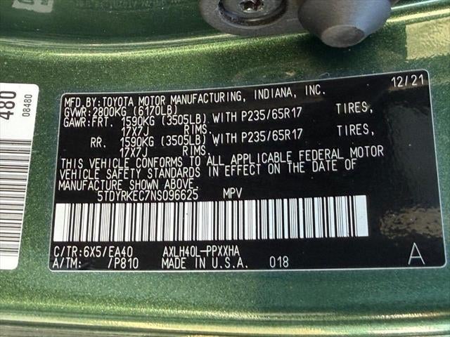 2022 Toyota Sienna XLE 8 Passenger