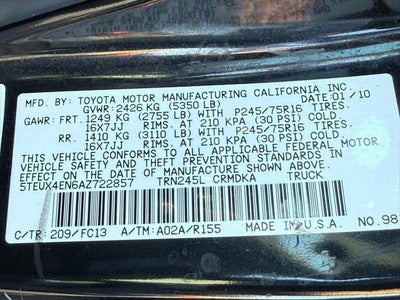 2010 Toyota Tacoma Base