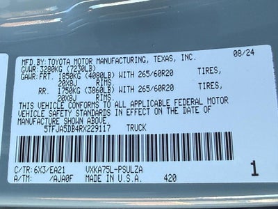 2024 Toyota Tundra Limited