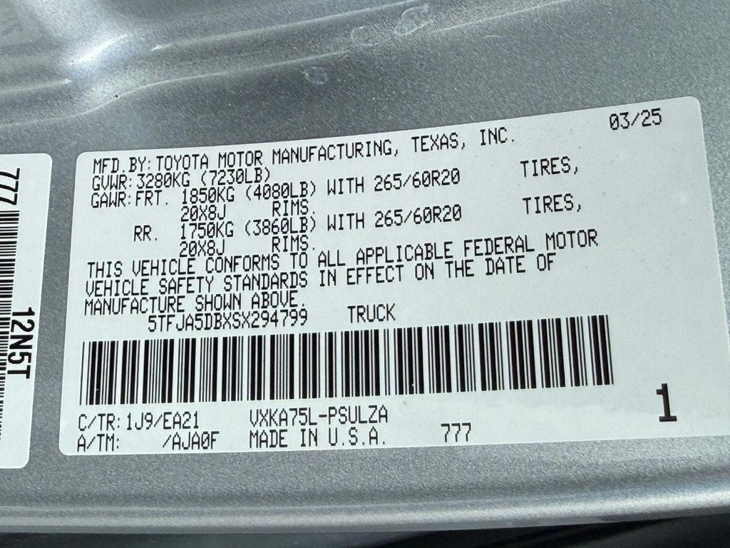 2025 Toyota Tundra Limited