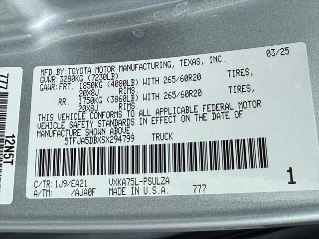 2025 Toyota Tundra Limited