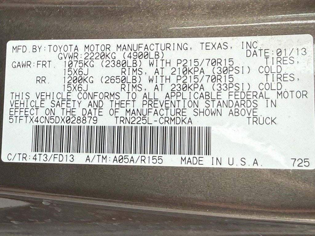 2013 Toyota Tacoma Base