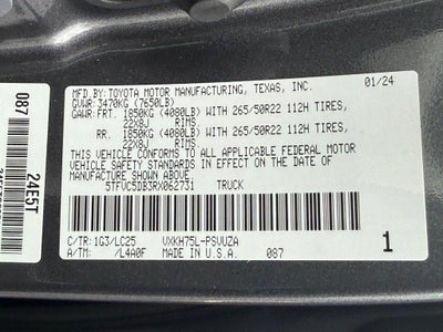 2024 Toyota Tundra Hybrid Capstone
