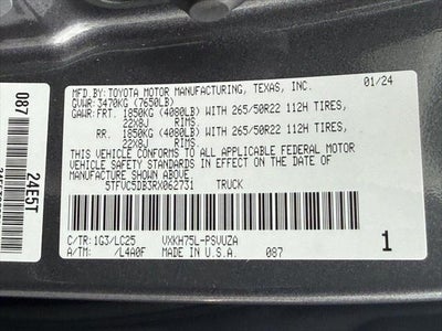 2024 Toyota Tundra Hybrid Capstone