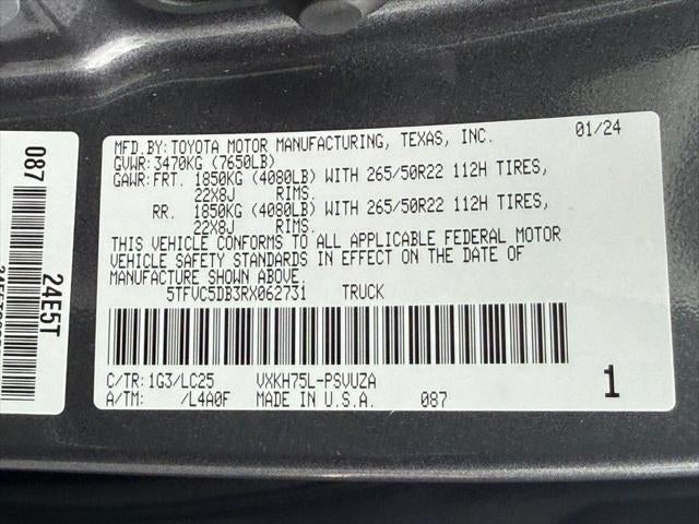 2024 Toyota Tundra Hybrid Capstone