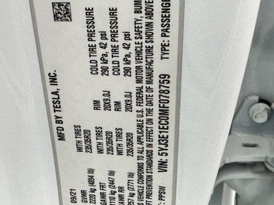 2021 Tesla Model 3 Performance